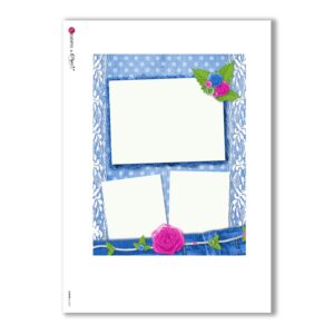 ALBUM-L-0047. Rice Paper album for decoupage.