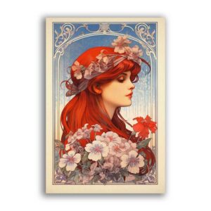 GF-ART NOUVEAU-030. Rice paper large format
