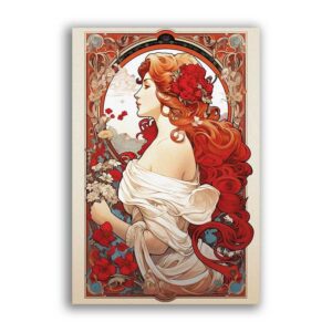 GF-ART NOUVEAU-032. Rice paper large format