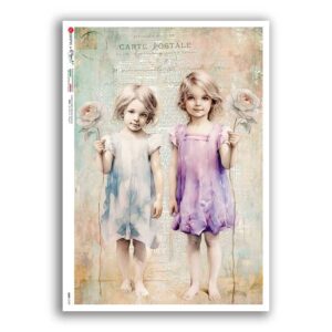 BABY-0109. Rice paper baby for decoupage.