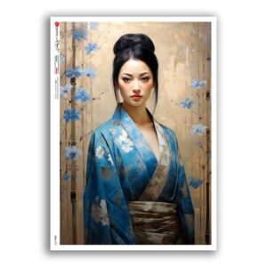 FOLK-0097. Rice Paper ethnic for decoupage.