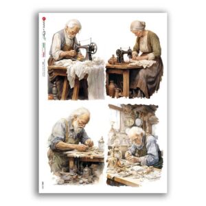 JOBS-0009. Jobs Rice Paper for decoupage.