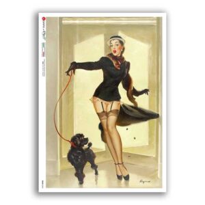 PINUP-0045. Pin-Up Rice Paper for decoupage.