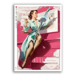 PINUP-0047. Pin-Up Rice Paper for decoupage.
