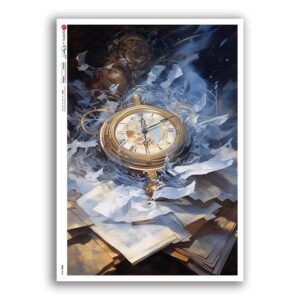 TIME-0049. Watches Rice paper for the decoupage.