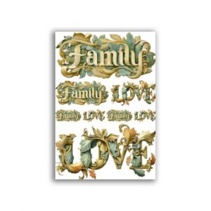 GF-CALLIGRAPHY-006. Rice paper for decoupage — CALLIGRAPHY — large format