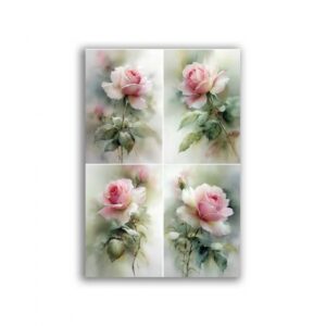 GF-FIORI-119. Rice paper for decoupage — FLOWERS — large format