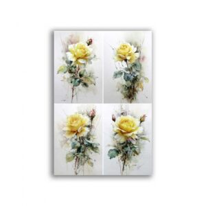 GF-FIORI-122. Rice paper for decoupage — FLOWERS — large format
