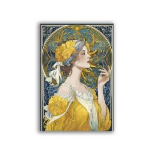 GF-ART NOUVEAU-066. Rice paper for decoupage — ART NOUVEAU — large format