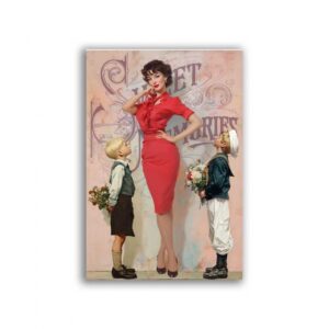 GF-PIN-UP-035. Rice paper for decoupage — PIN-UP — large format